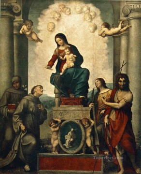  francis - Virgen con San Francisco Manierismo renacentista Antonio da Correggio